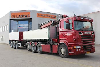 Kel-Berg 3 akslet 24 tons tipkærre fra Lastas til Herfølge Vognmandsforretning