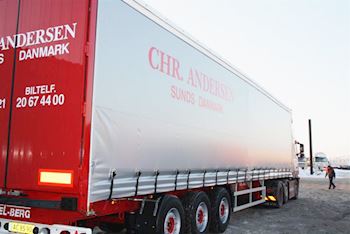 Ny 3 akslet gardintrailer til Chr. Andersen Sunds ApS