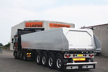 Flot ny 4 akslet Kel-Berg tiptrailer til MSC Transport A/S