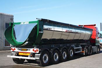 Ny 4 akslet Kel-Berg rundtiptrailer til Demstrup Autotransport - Aage