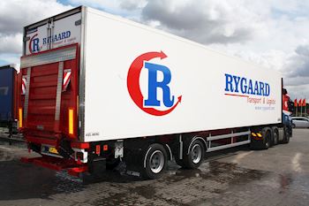 Ny flot 2 akslet Lamberet City køletrailer til Rygaard Transport og Logistic A/S