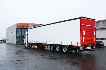 Ny 3 akslet Kel-Berg Maxi Flex gardintrailer med lift til EUT Transport & Logistik ApS