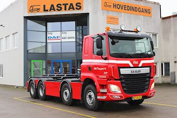 Lastas Trucks Danmark A/S leverer DAF CF 510 FAD Sleeper Cap m. hejs til Obel Transport A/S