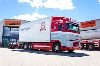 Lastas har leveret en nye Kel-Berg 2 akslet Dolly til Wetter Transport ApS 