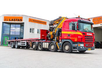 Lastas har leveret en ny Kel-Berg 2 akslet åben city  trailer til Johannesen Kran & Maskintransport ApS