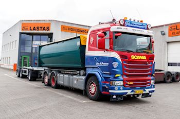 Hanstholm Containertransport A/S kører hjem med en ny Kel-Berg 3 akslet overføringsanhænger