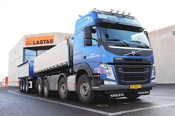 Kel-Berg 3 akslet 24 tons tipkærre fra Lastas til Spjald Entreprenørforretning A/S