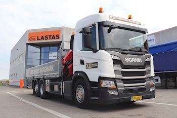 Lastas Trucks Danmark A/S har leveret en ny Scania G450 B 6x2 NA til XL-Byg Brejnholt Bjergmark A/S 