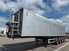 MTDK 4 aks tiptrailer med åbenbar side Kippanhänger MTDK 4 aks tiptrailer med åbenbar side Kippanhänger