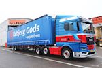Lastas har leveret ny Kel-Berg 2 akslet mega- trailer med EMS 32 træk i bag til Esbjerg Gods A/S